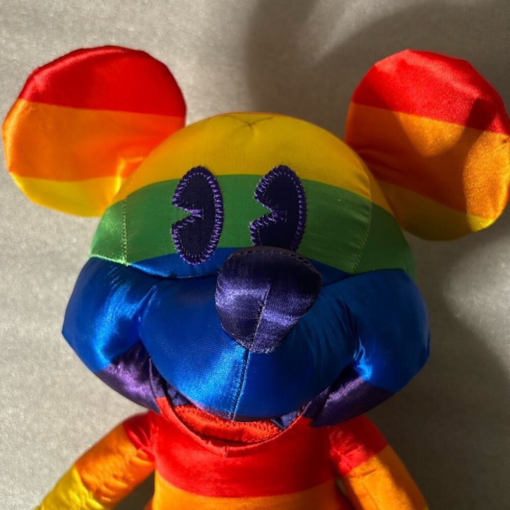 Disney Parks Exclusive 2019 Gay Pride Rainbow Mickey Mouse Plush Toy Christmas